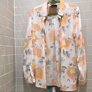 Banana Republic Floral Button Down